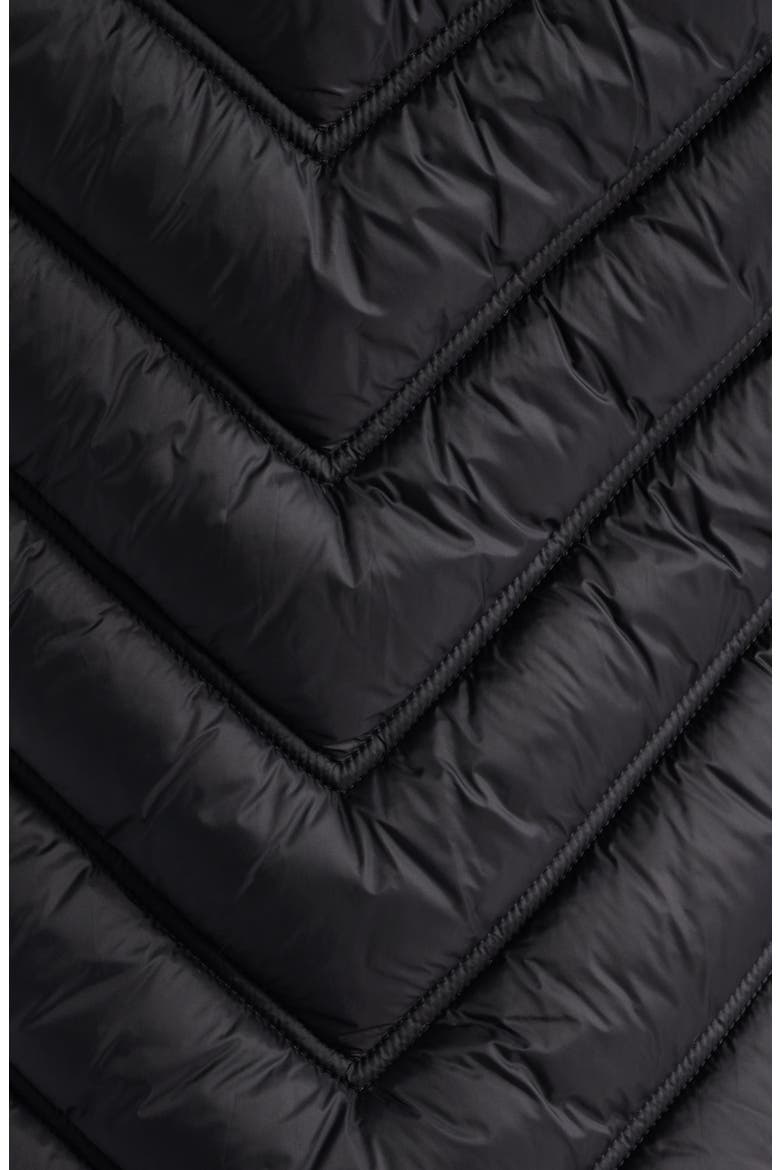 Hooded Puffer Vest, Alternate, color, BLACK