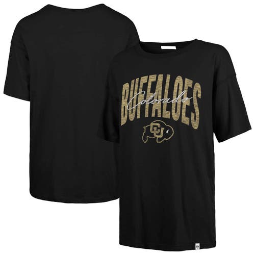 47 Brand '47  Black Colorado Buffaloes Muse Sadie T-shirt In Black