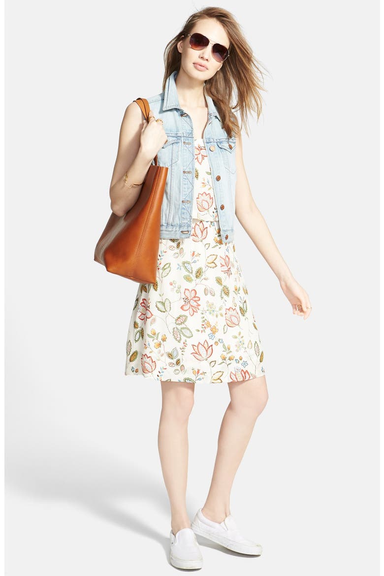 Denim Vest, Alternate, color, CORA