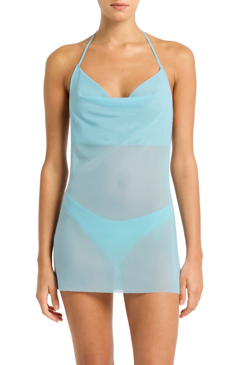 bond-eye Naomi Cover-Up Minidress, Main, color, Plume Mesh