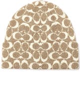 COACH Metallic Signature Knit Beanie