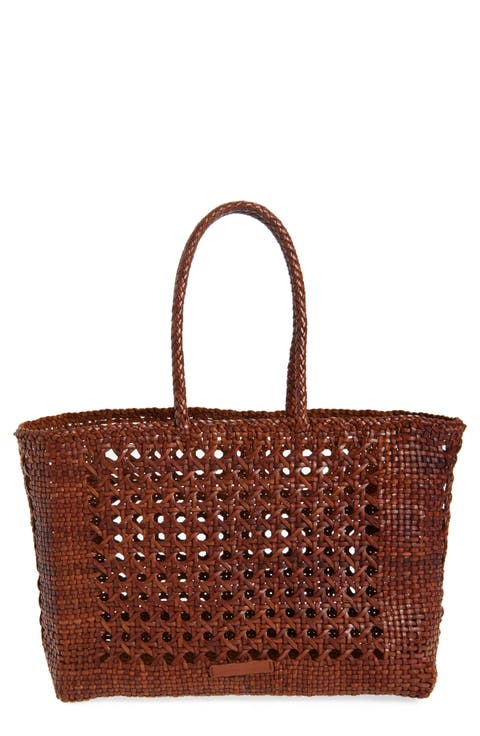 Klara Woven Leather Tote