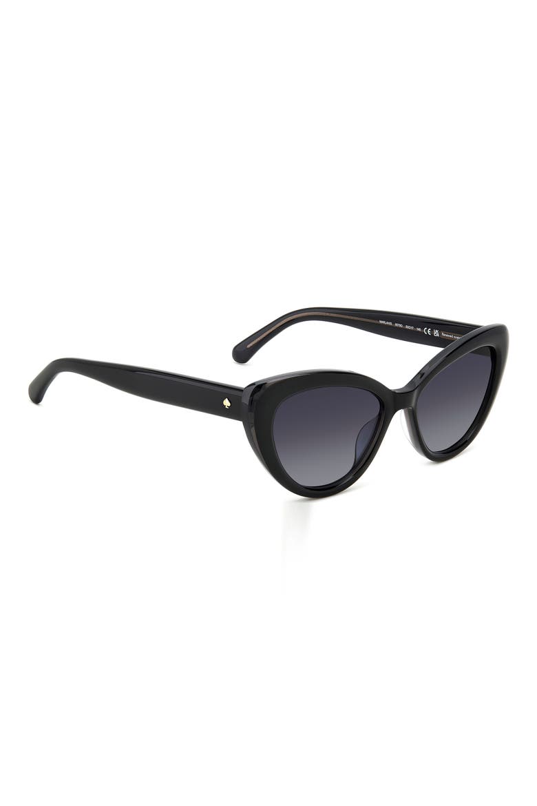 marlah's 53mm gradient cat eye sunglasses, Alternate, color, BLACK