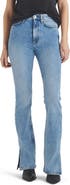 rag & bone Peyton High Waist Slit Hem Bootcut Jeans