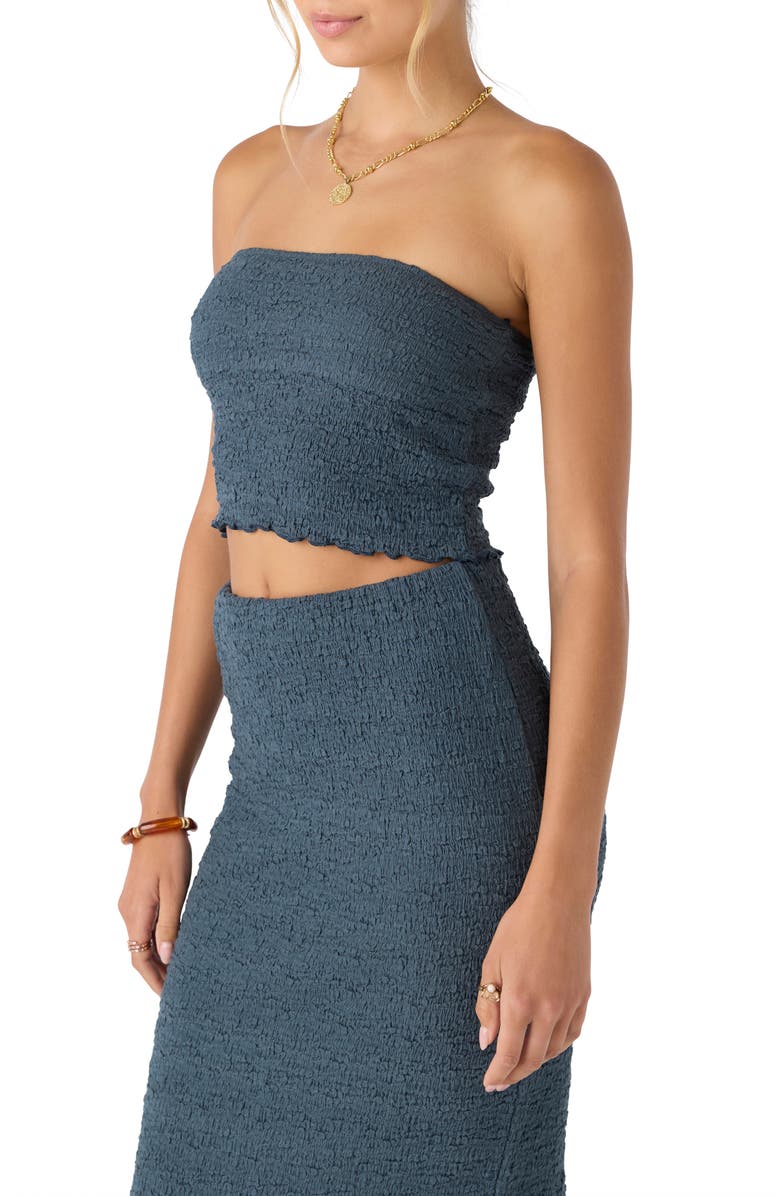 O'Neill Terra Smocked Crop Tube Top, Alternate, color,