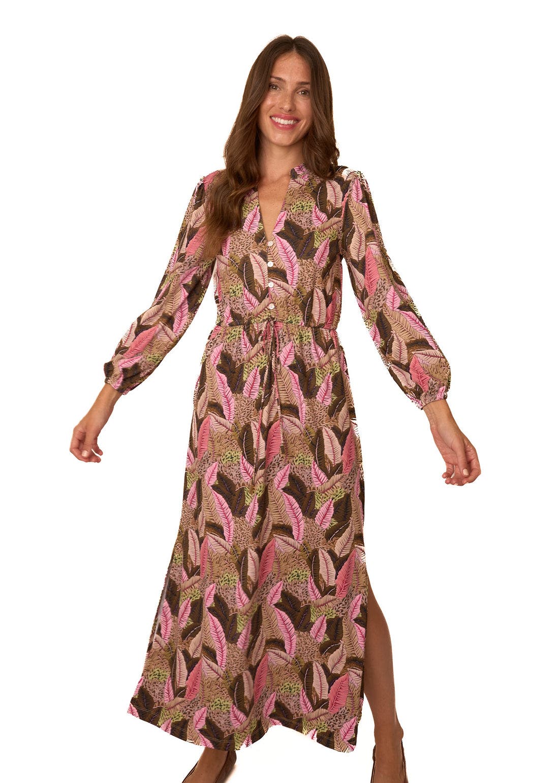 Cabana Life Button Down Maxi Dress in Myers 