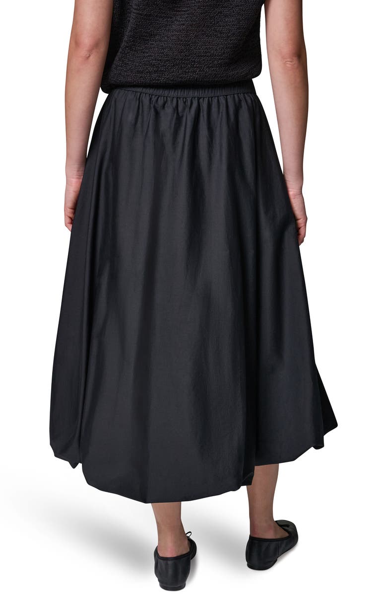 Donna Karan New York Stretch Poplin Bubble Skirt, Alternate, color, Black