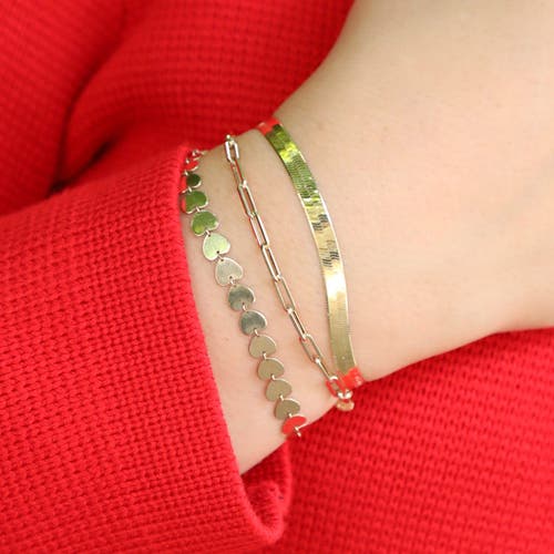 The Lovery Fine Jewelry Mini Paperclip Bracelet In Gold