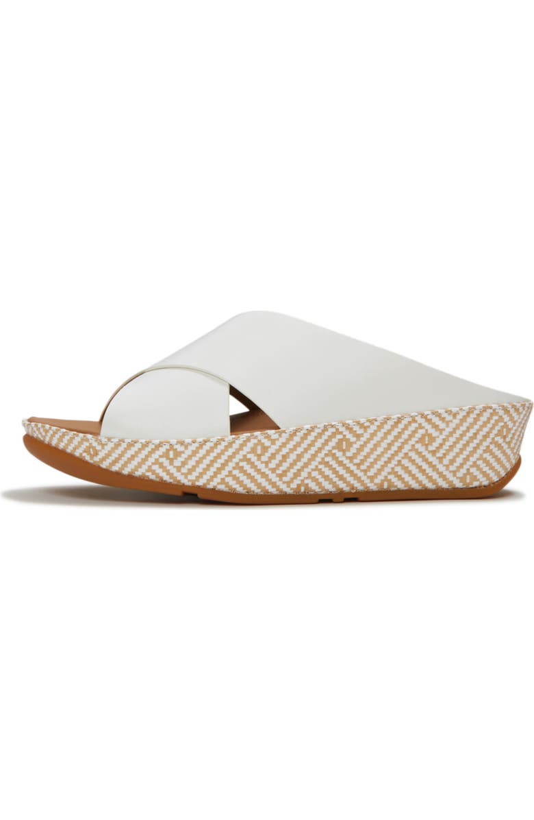 FitFlop Lulu Lux Graphic-Weave Sandal, Alternate, color, Urban White