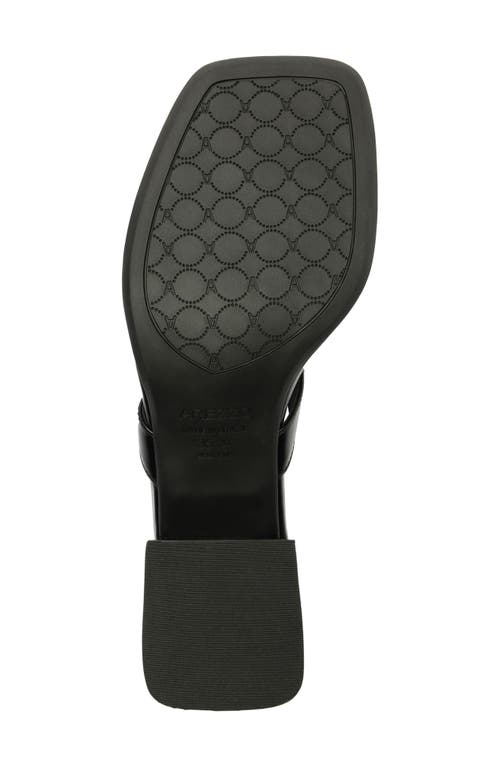 Arezzo Sunny Block Heel Flip Flop In Black