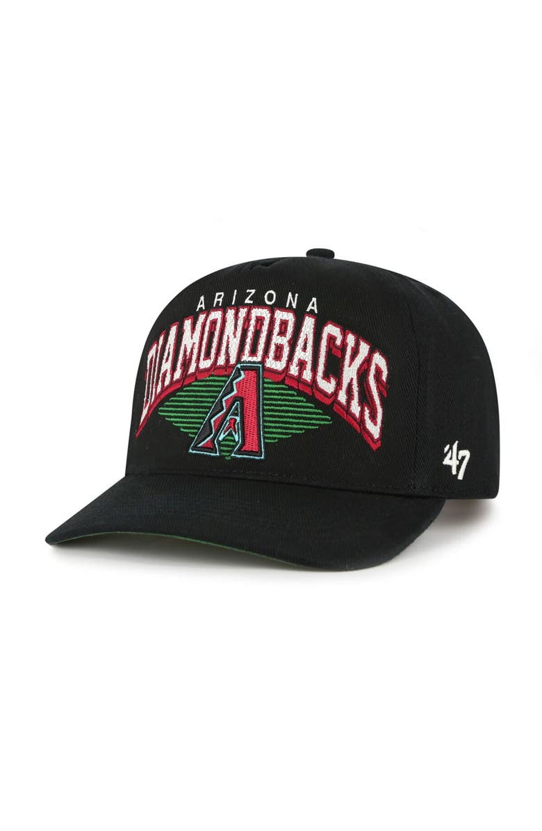 '47 Men's '47 Black Arizona Diamondbacks Pomona Hitch Adjustable Hat, Main, color, Black