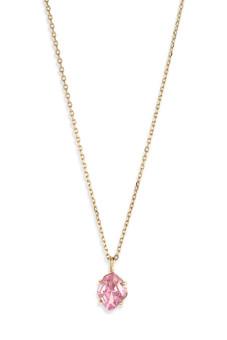 treasure trove mini pendant necklace, Alternate, color, PINK