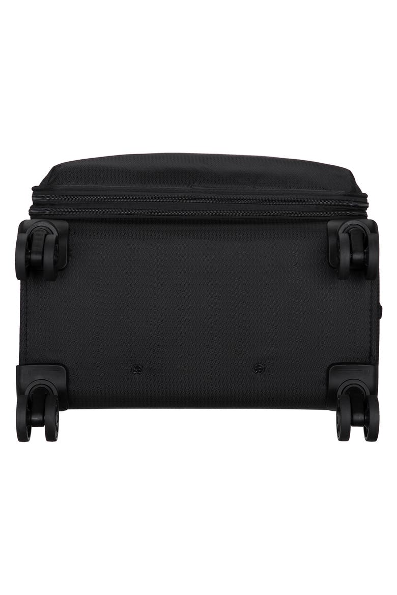 Eco-Classic Carry On Spinner Suitcase, Alternate, color, BLACK
