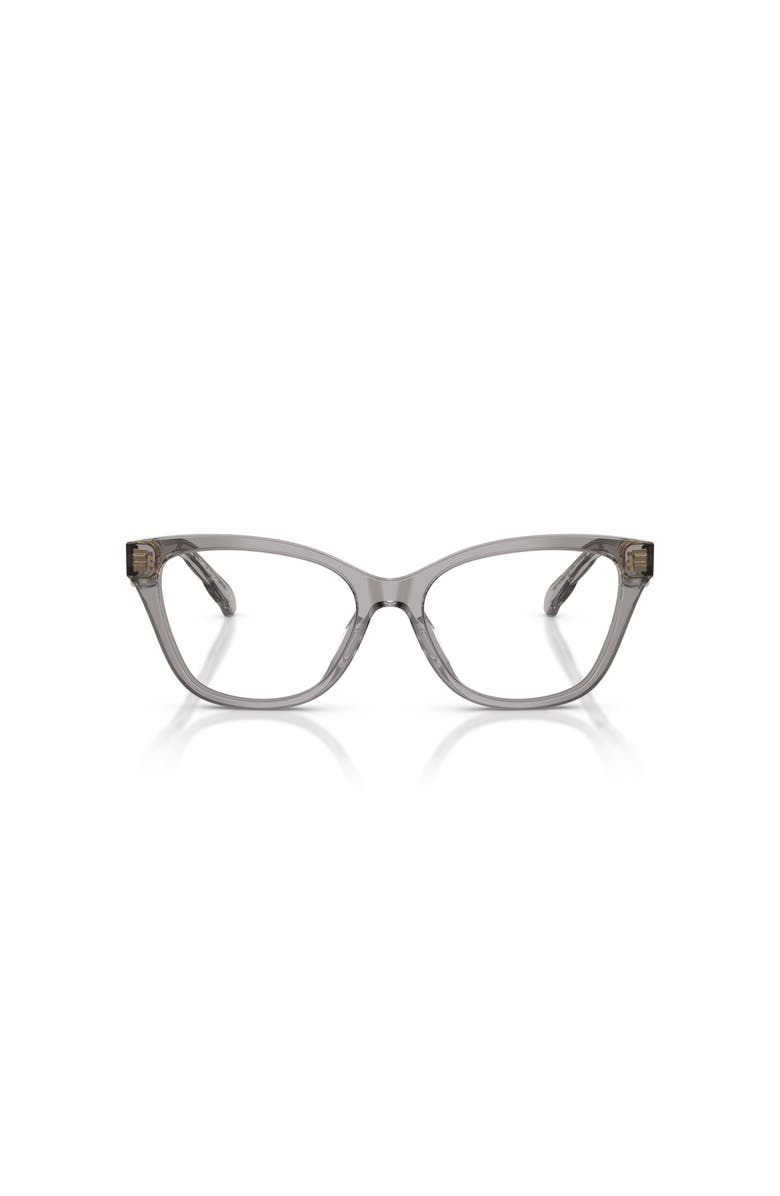 Tory Burch 53mm Cat Eye optical glasses, Alternate, color, Grey