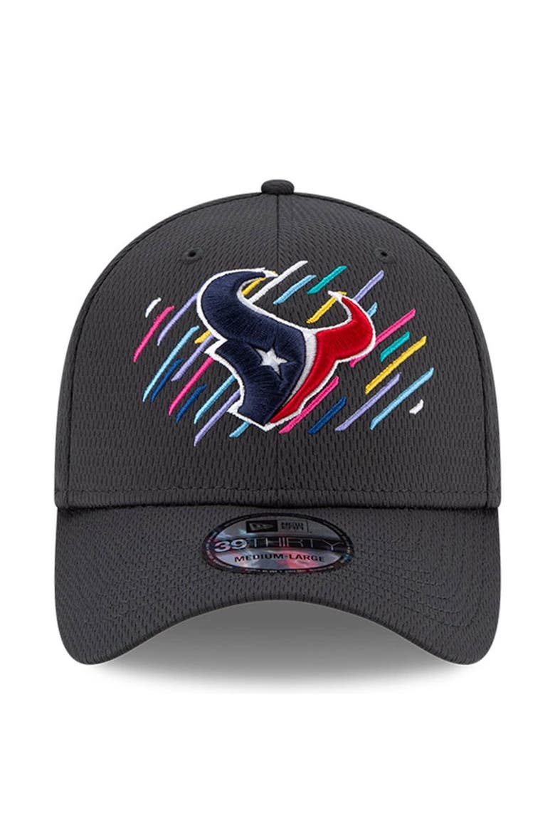 Men's New Era Charcoal Houston Texans 2021 NFL Crucial Catch 39THIRTY Flex Hat, Alternate, color, Charcoal