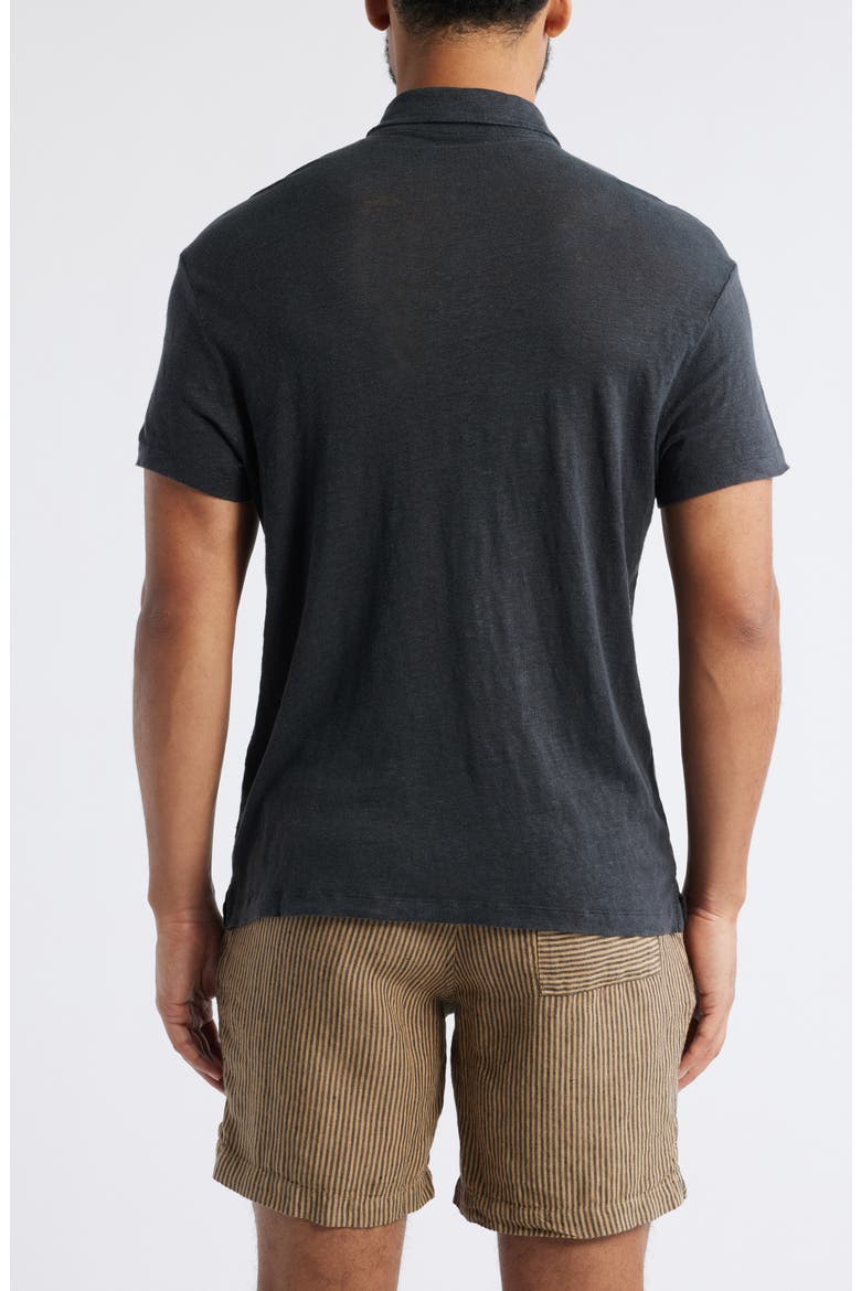 Linen Polo, Alternate, color, NIGHT