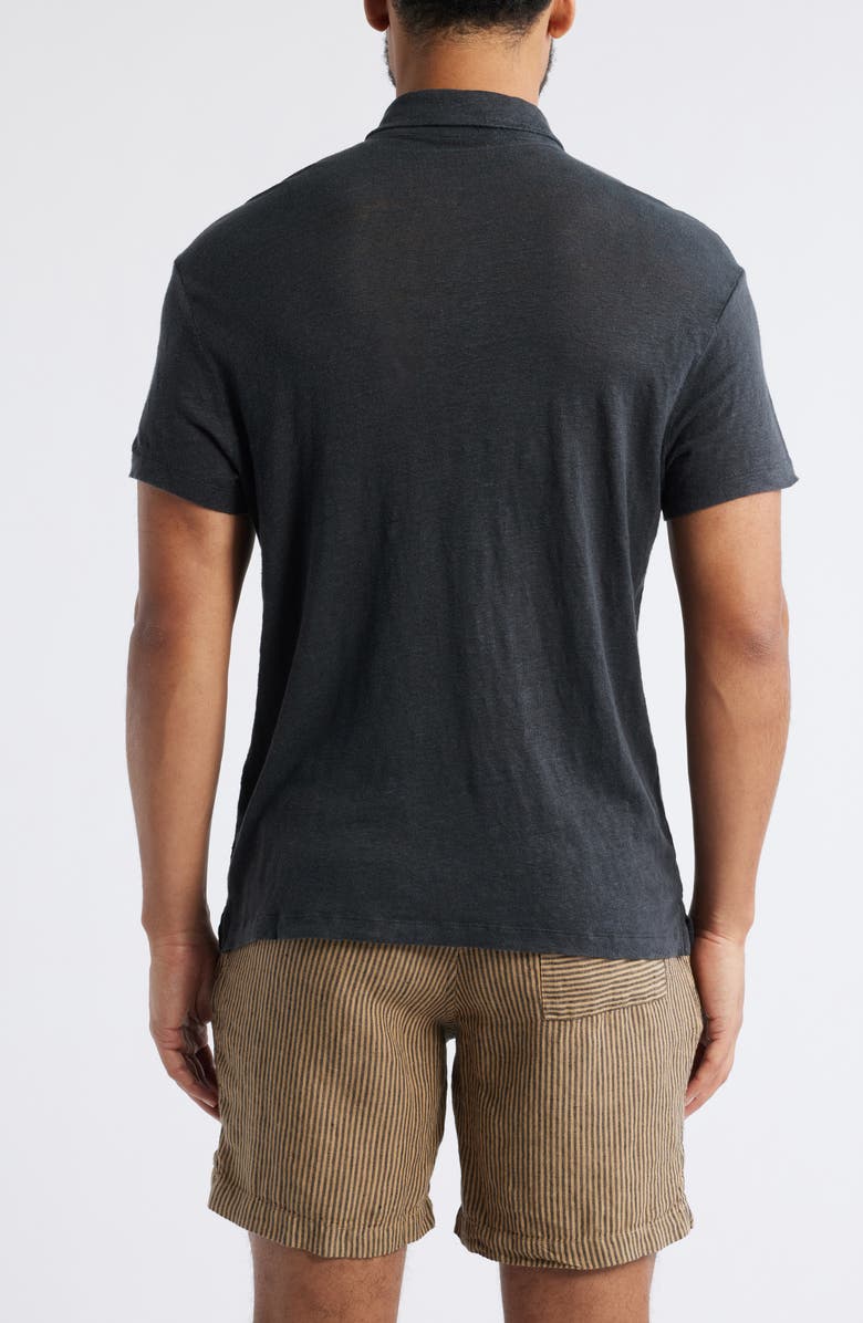 ALEX CRANE Linen Polo, Alternate, color, Night