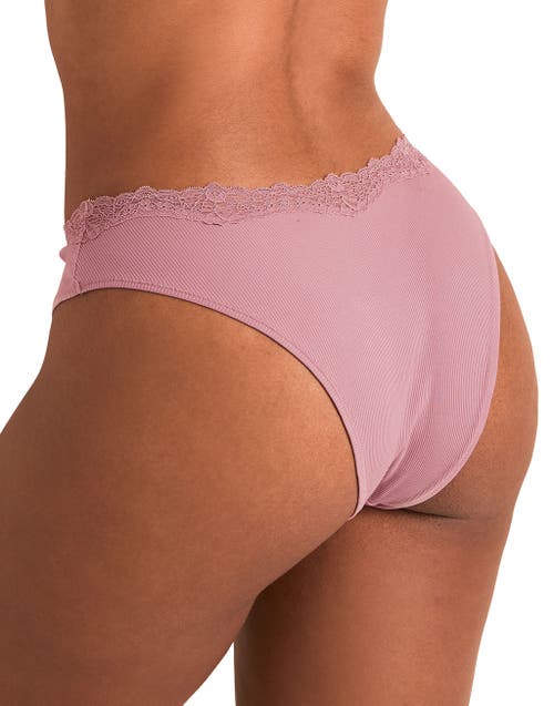 Adore Me Rib Brazilian Panties In Pink