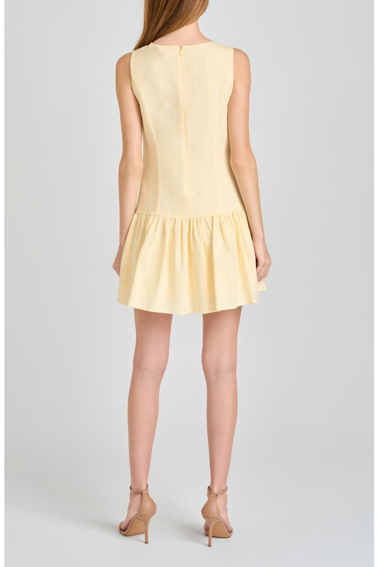 Martini Linen Blend Minidress, Alternate, color, YELLOW