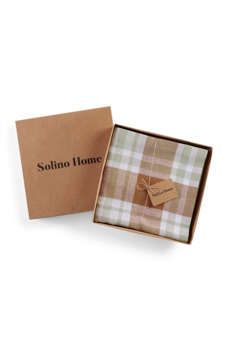 Solino Home Linen Tablecloth - Fall Harvest Plaid, Alternate, color, Fall Harvest