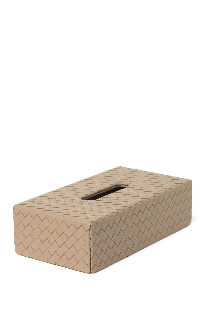 Bottega Veneta Leather Weave Tissue Box Holder, Main, color, 
