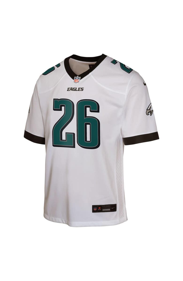 Nike Youth Nike Saquon Barkley White Philadelphia Eagles Game Jersey, Alternate, color,