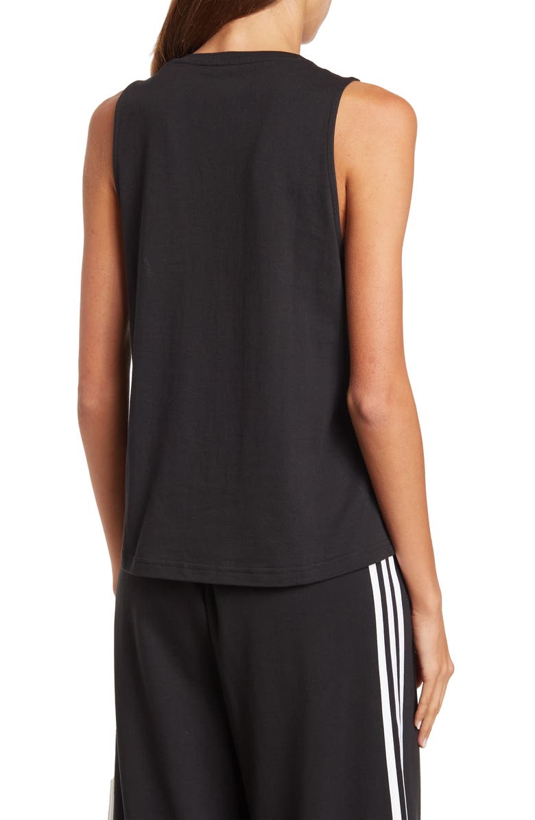 adidas Cut-Off Crew-neck Activewear Tank, Alternate, color, 