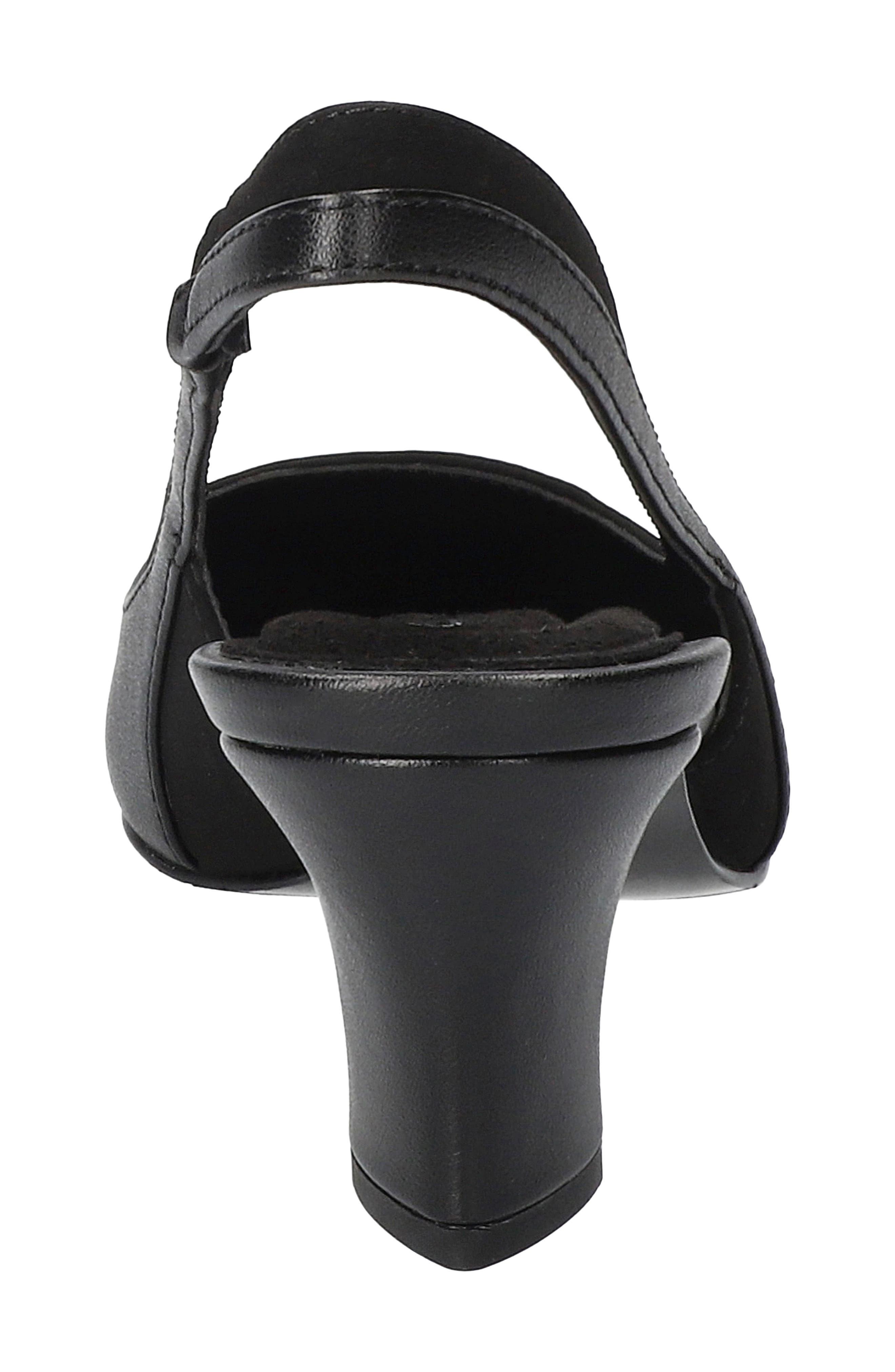 EASY STREET Dessa Slingback Pointed Toe Pump, Alternate, color, Black