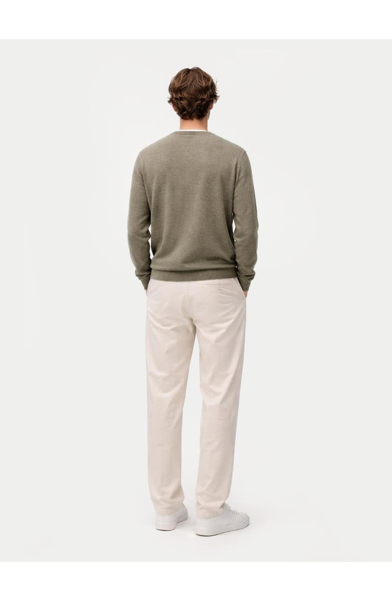 GOBI Mongolian Cashmere Essential Crewneck Cashmere Sweater, Alternate, color, Vetiver