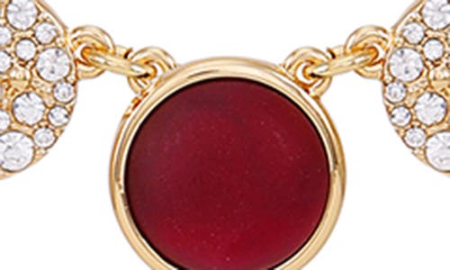 T Tahari Pavé Statement Disc Necklace In Gold
