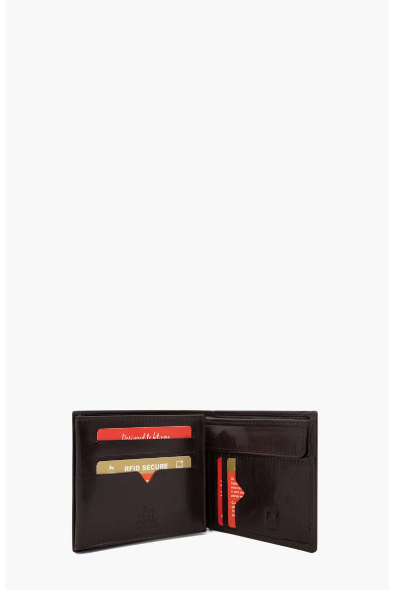 Gentleman Trifold Leather Wallet 508, Alternate, color, Brown
