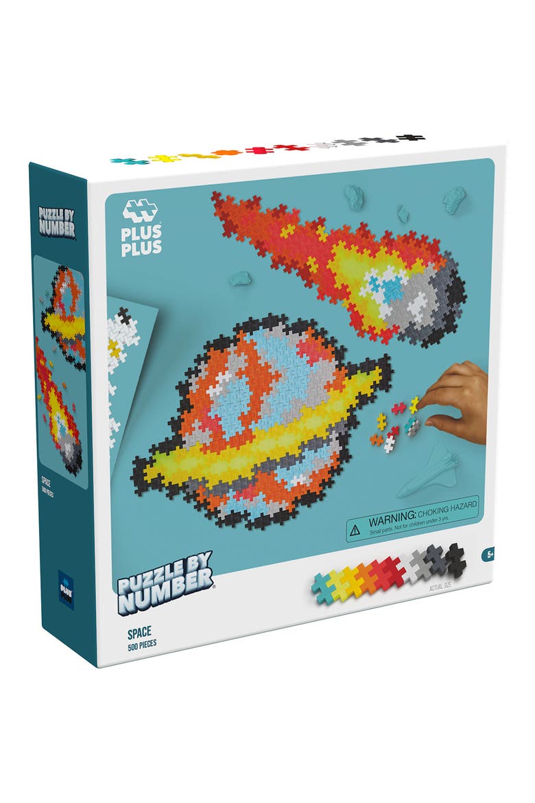 500-Piece Space Puzzle by Number, Alternate, color, MULTI