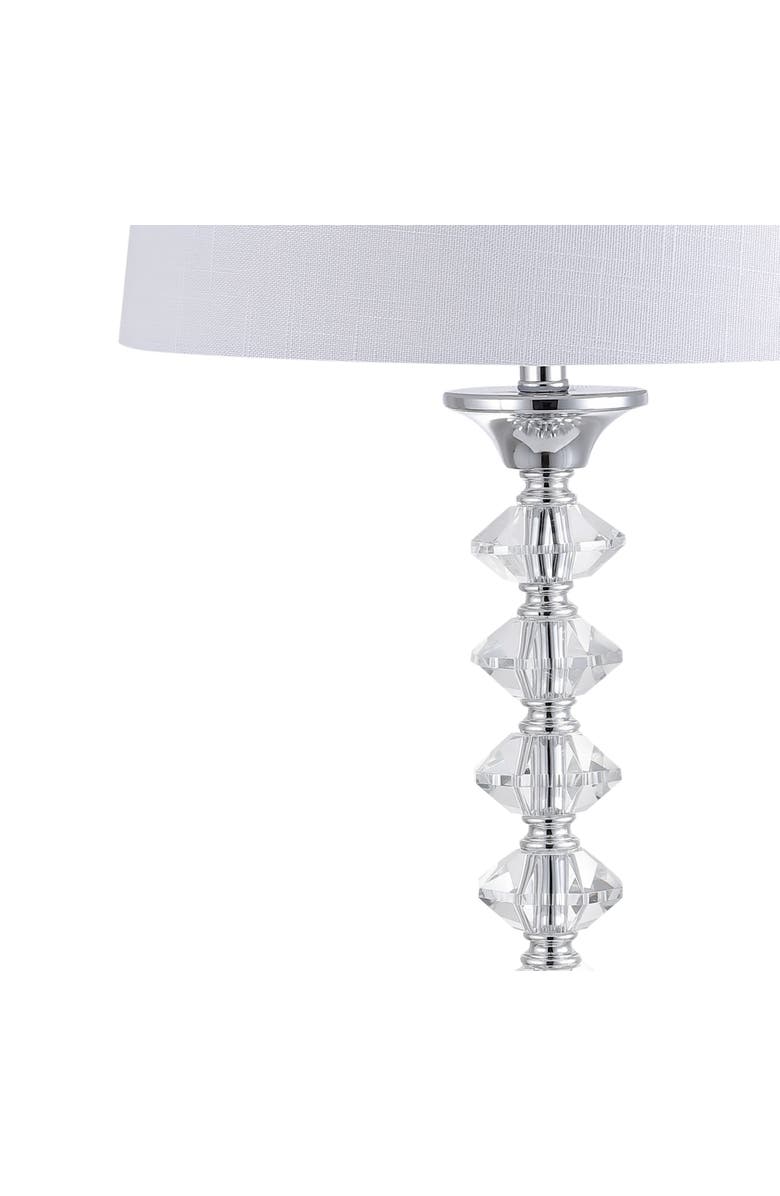 JONATHAN Y Kinsley 28" Crystal LED Table Lamp, Clear/Chrome, Alternate, color, Clear/Chrome