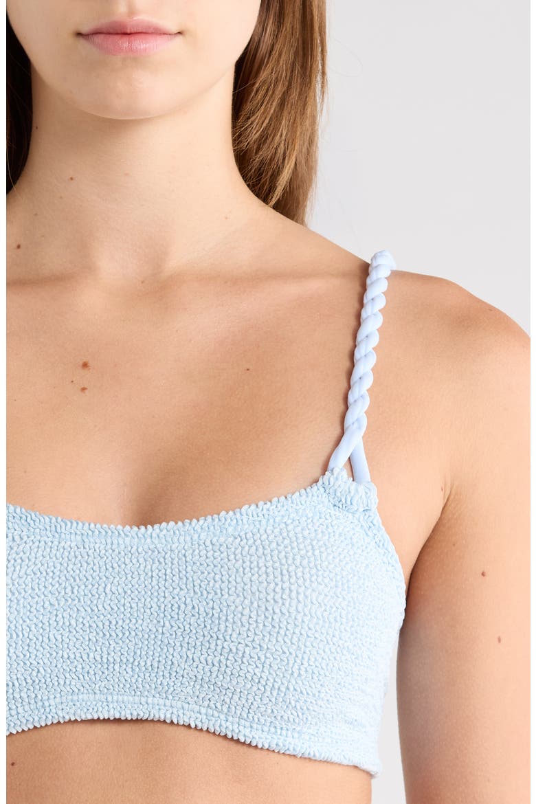 Phoebe Two-Piece Bikini Swimsuit, Alternate, color, METALLIC ICE BLUE