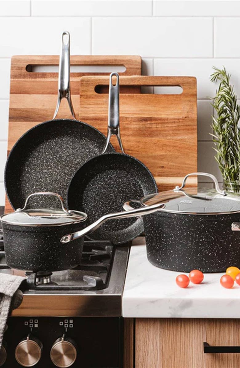 Cuisine::pro<sup>®</sup> IRONROC<sup>™</sup> 6-Piece Cookware Set, Alternate, color, Black