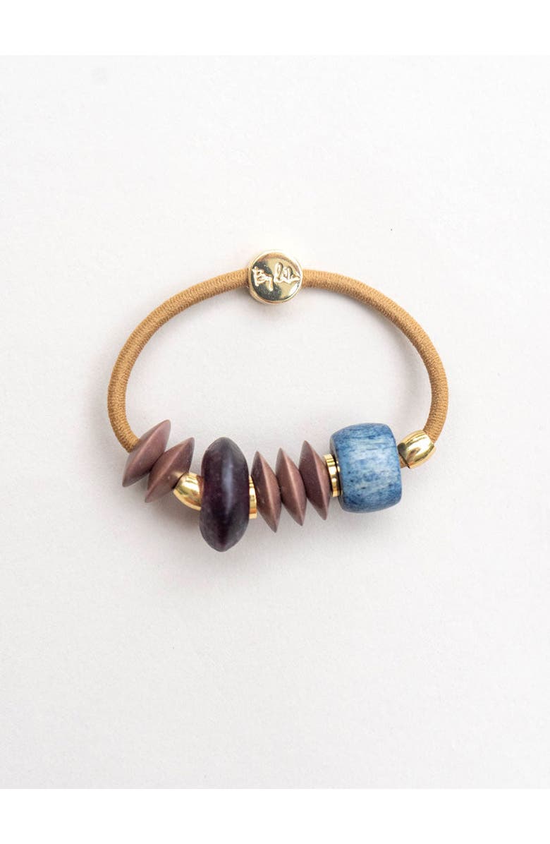 By Lilla Amber Capsule Bracelet Hair Tie, Main, color, Multi