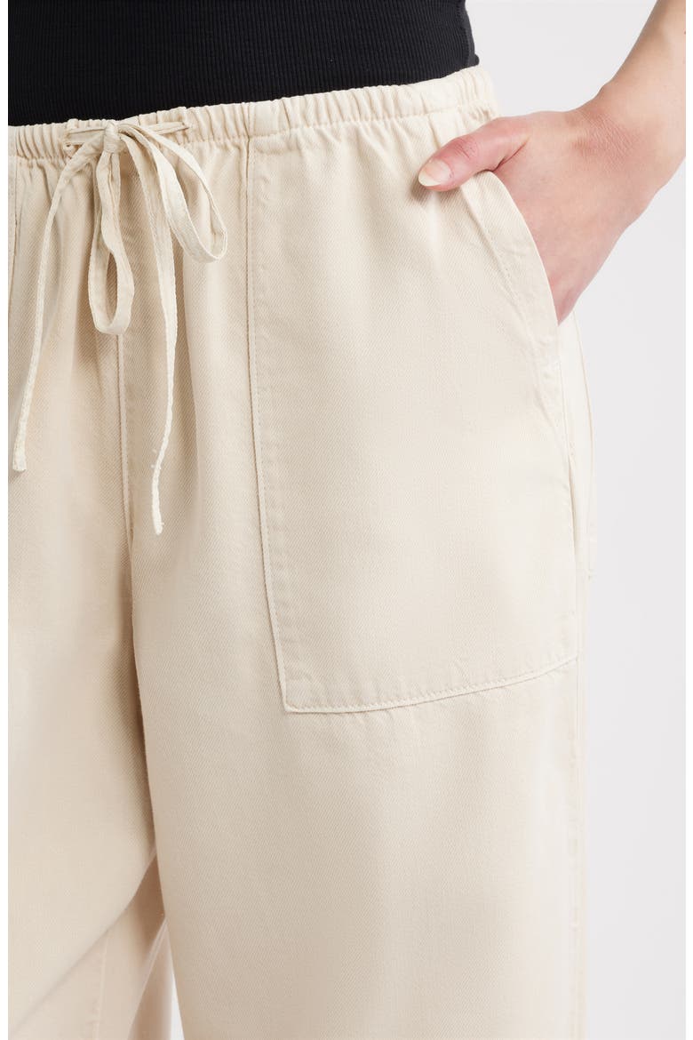 Claire Cotton Blend Wide Leg Pants, Alternate, color, SAND