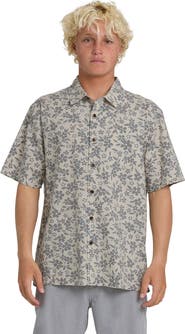 Quiksilver Waterman Flower Field WM SS Short Sleeve Shirt
