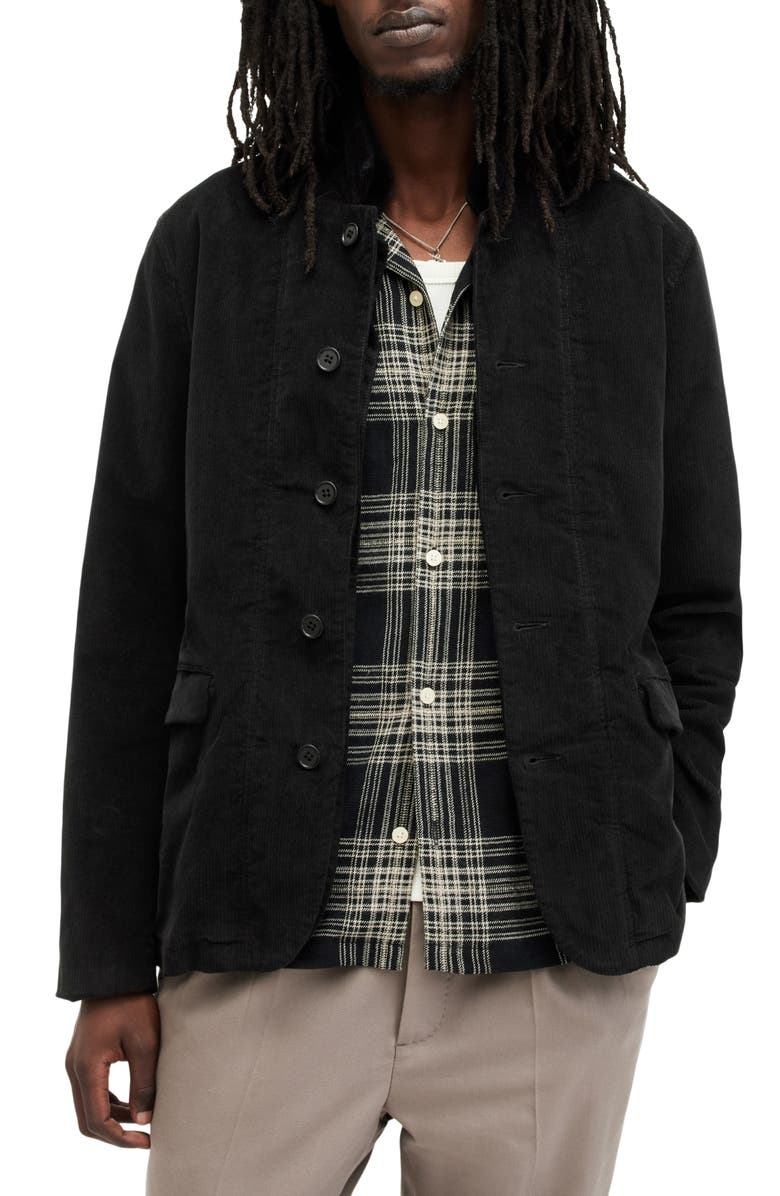 AllSaints Dillon Layered Corduroy Blazer, Main, color,