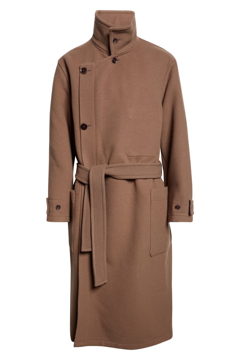 Double Face Wool Wrap Coat (Men) | Nordstrom