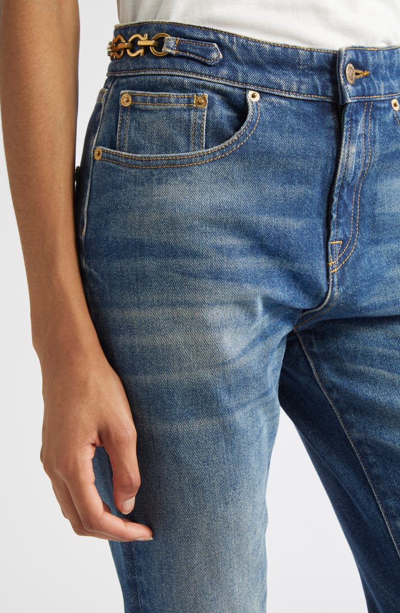 Golden Goose Journey Stretch Denim Bootcut Jeans, Alternate, color, Blue