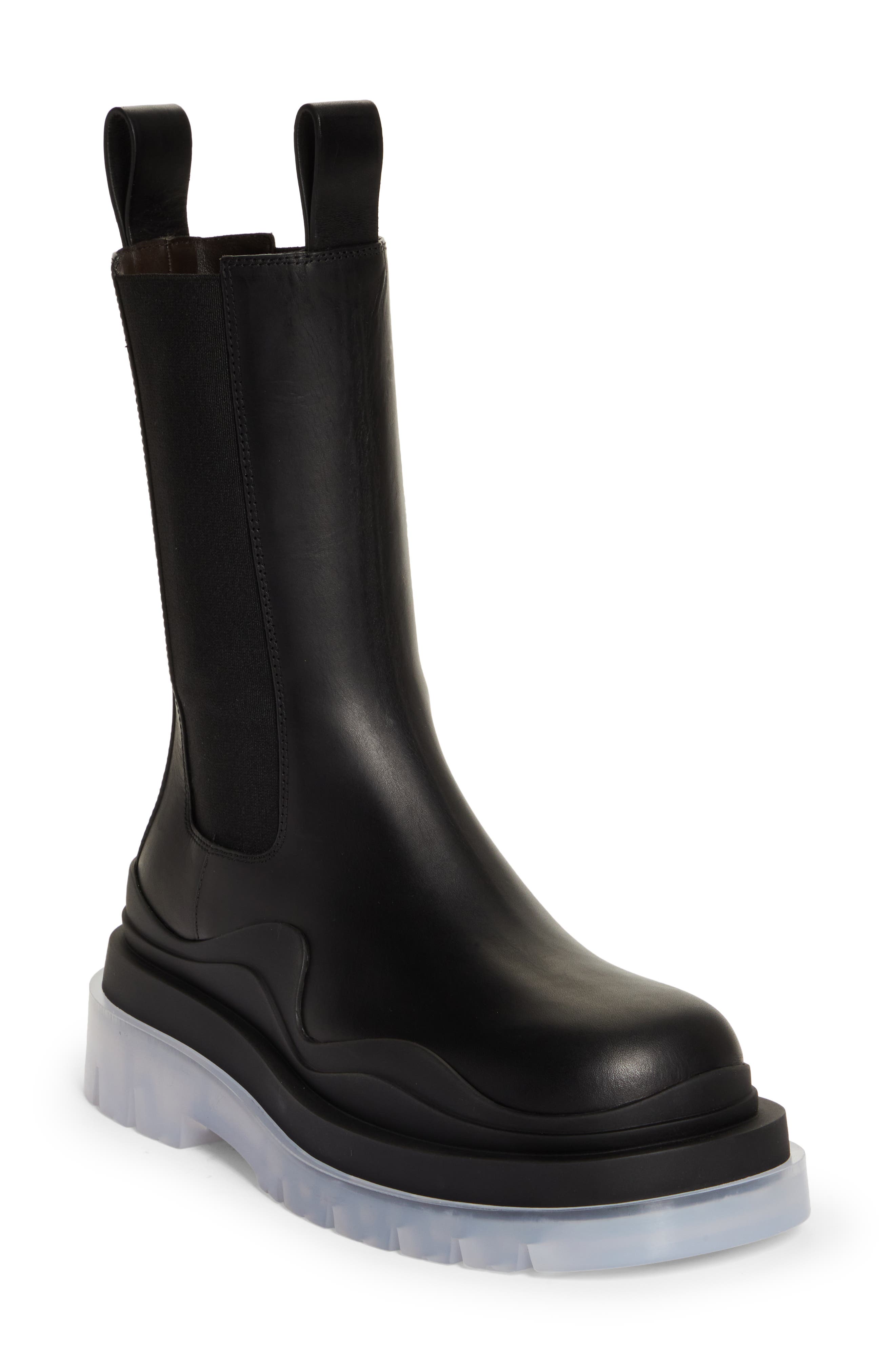 Bottega Veneta BV Tire Clear Sole Chelsea Boot, Main, color, 