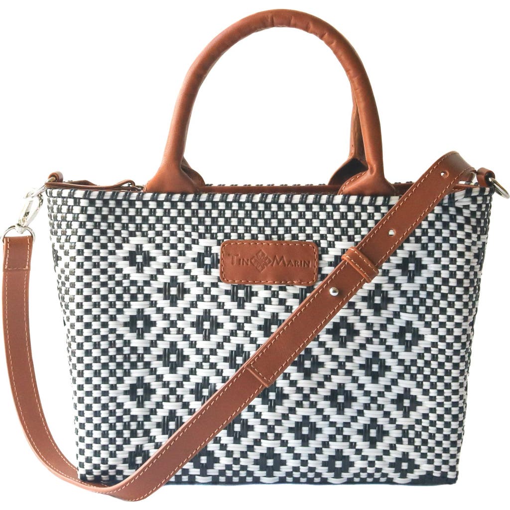 Tin Marin Panda Small Woven Crossbody Bag In Multi