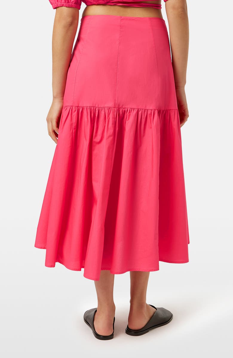 Scotch & Soda Tiered Cotton Midi Skirt, Alternate, color, 
