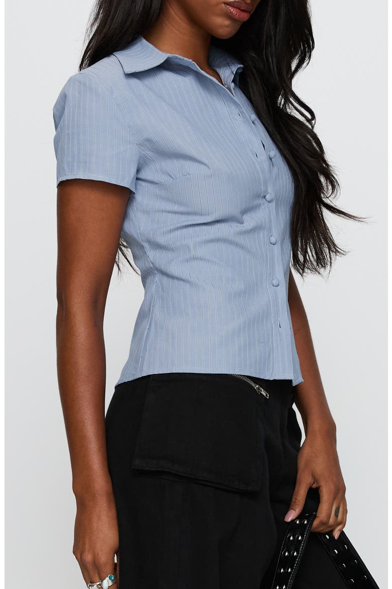 Lift Off Button-Up Shirt, Alternate, color, BLUE