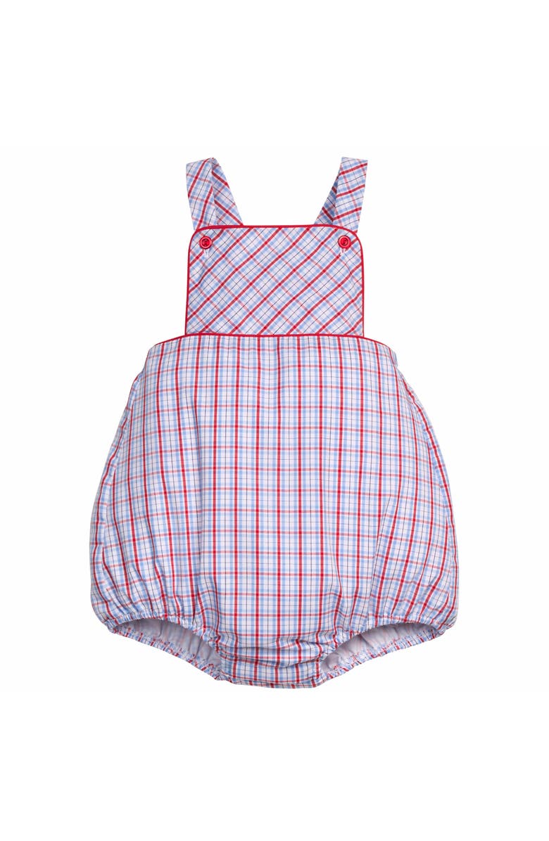 Little English Criss-cross Plaid Linville Bubble, Main, color, Patriotic Plaid