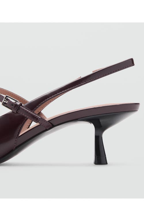 Mango Seth Slingback Pump In Brown