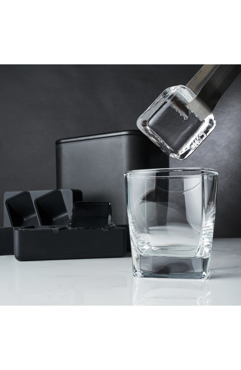 Viski Glacier Rocks Clear Ice Maker, Alternate, color, Black
