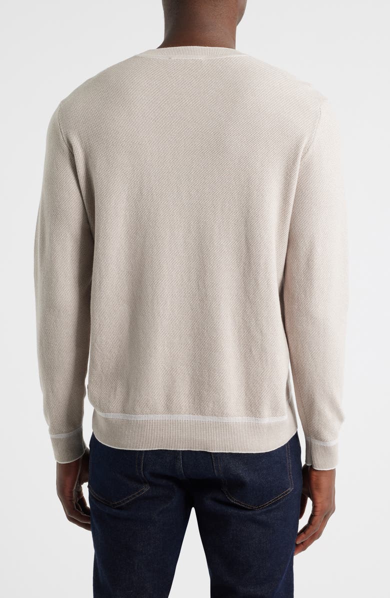 Robert Barakett Kaede Cotton Crewneck Sweater, Alternate, color, Sand