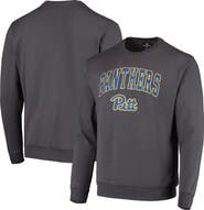 COLOSSEUM Men's Colosseum Charcoal Pitt Panthers Arch & Logo Sweatshirt